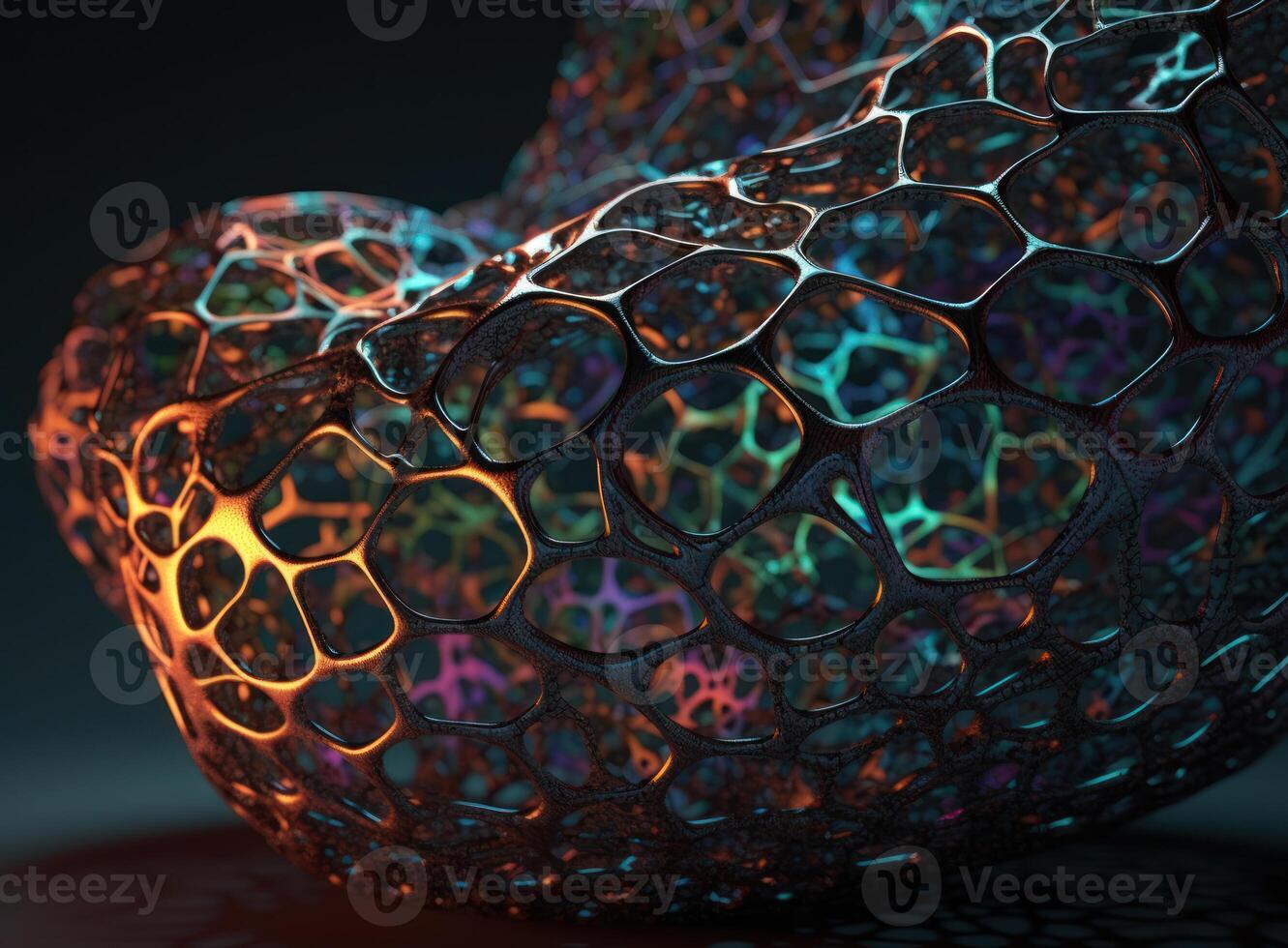 Colorful abstract background An abstract image featuring organic shapes and lines that intersect and overlap created with technology. photo