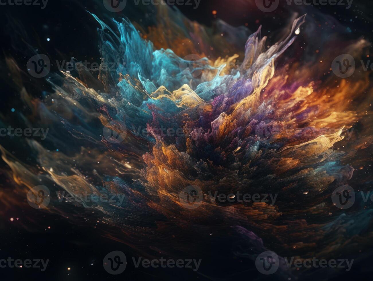 Abstract fractal. Fractal art background for creative design. Decoration for wallpaper, desktop, poster, cover booklet. Created with technology photo
