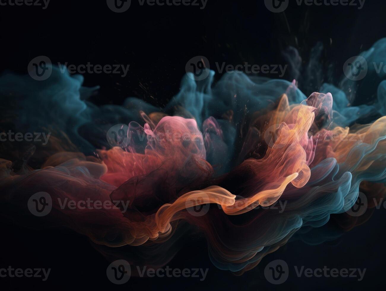 Abstract fractal. Fractal art background for creative design. Decoration for wallpaper, desktop, poster, cover booklet. Created with technology photo