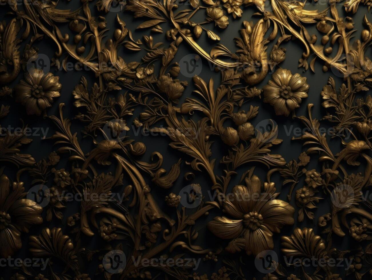 Royal vintage Victorian Gothic background Rococo venzel and whorl created with technology. photo
