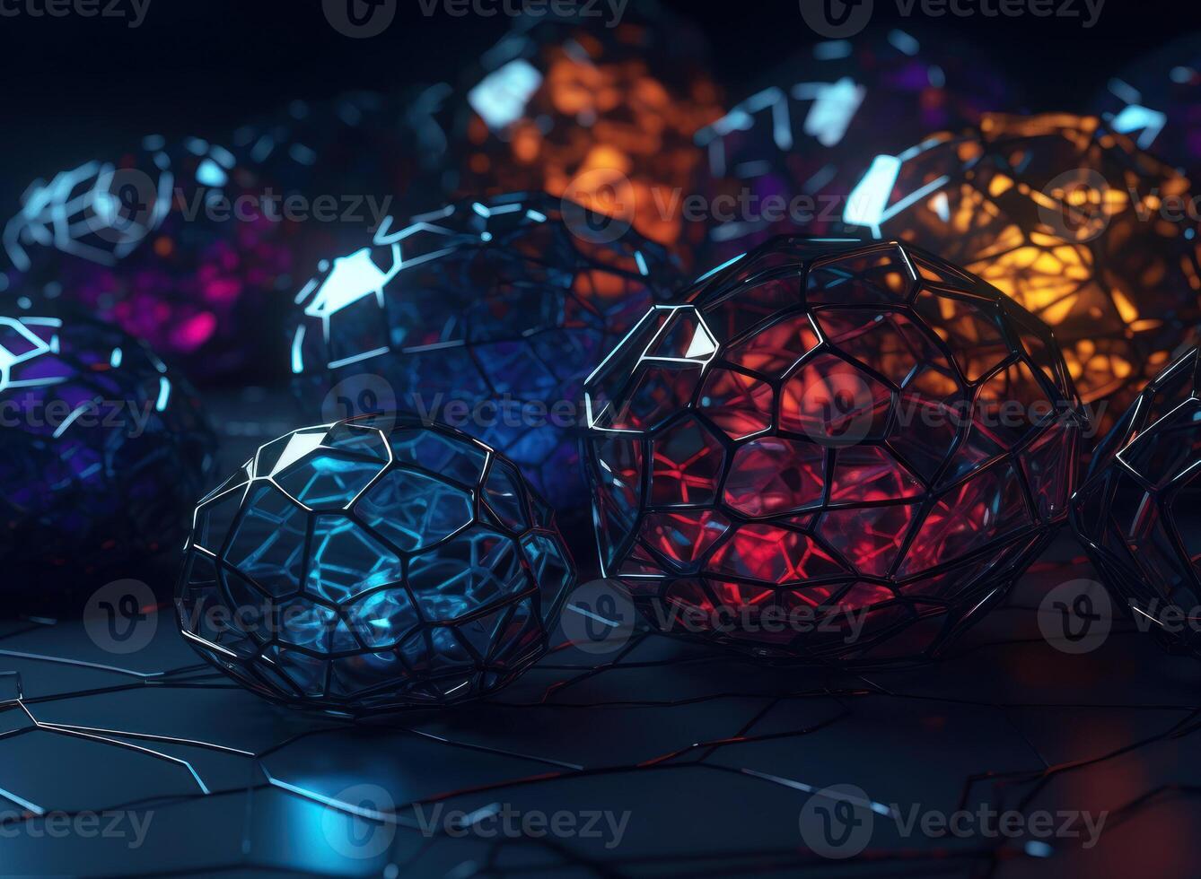 Colorful abstract background An abstract image featuring organic shapes and lines that intersect and overlap created with technology. photo