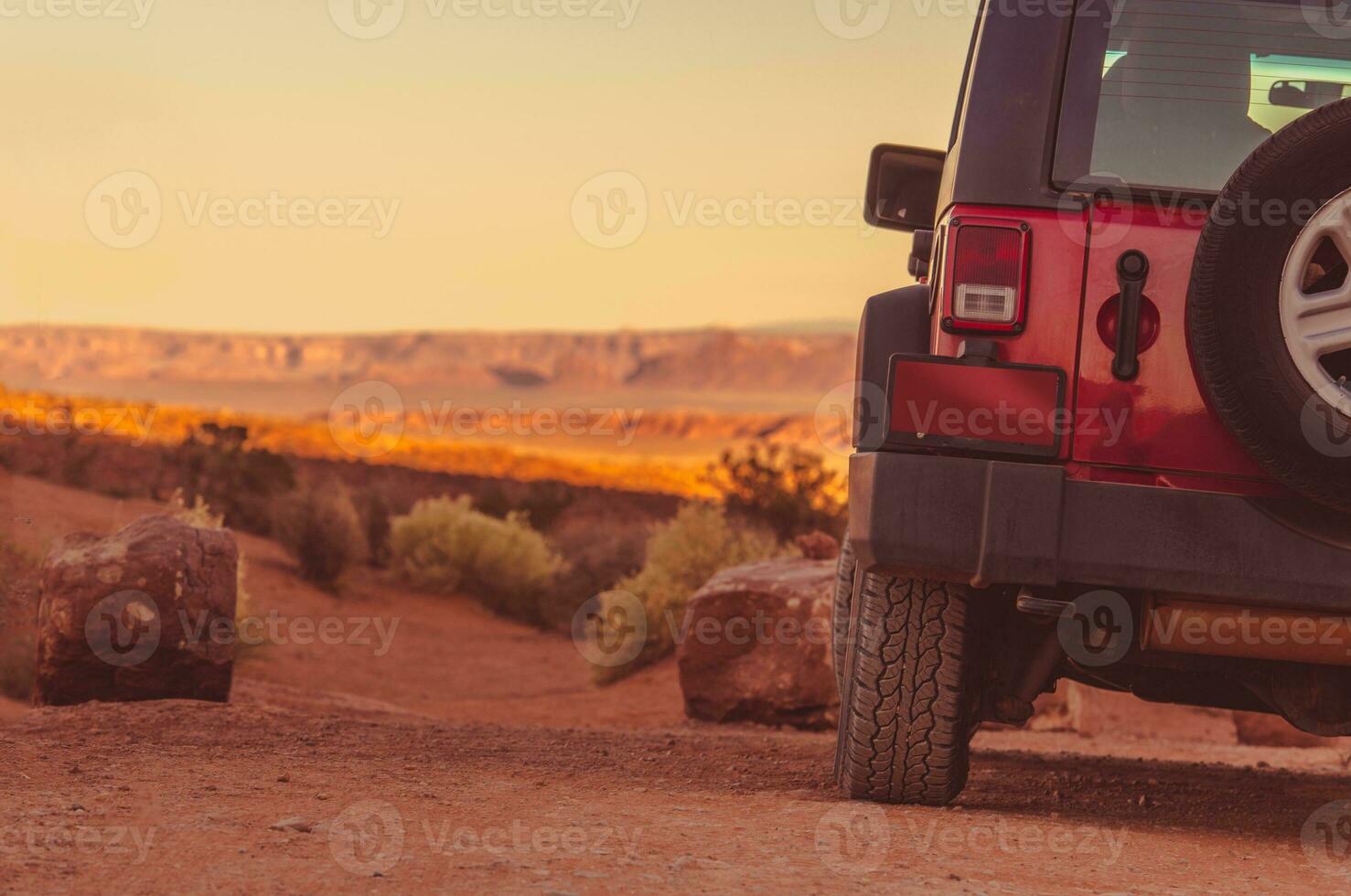 Driving Off Road Concept photo