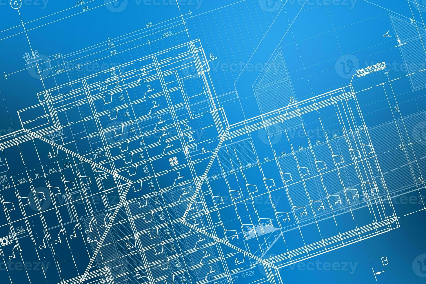 Roof Construction Blueprint photo