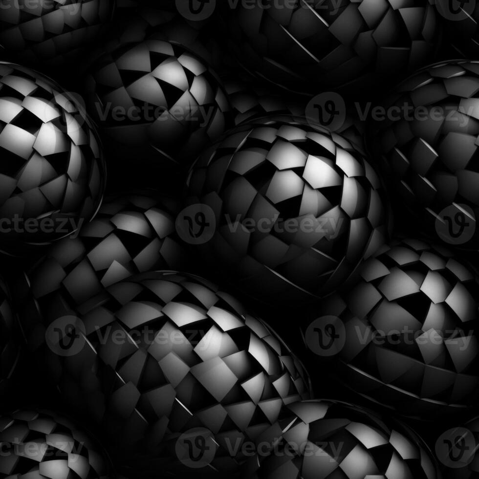 Dark black Geometric grid background created with technology photo
