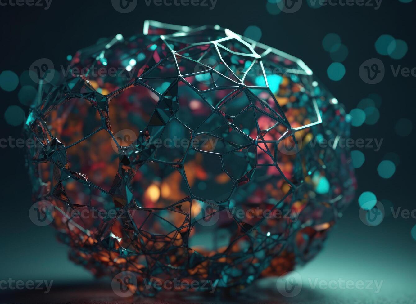 Colorful abstract background An abstract image featuring organic shapes and lines that intersect and overlap created with technology. photo