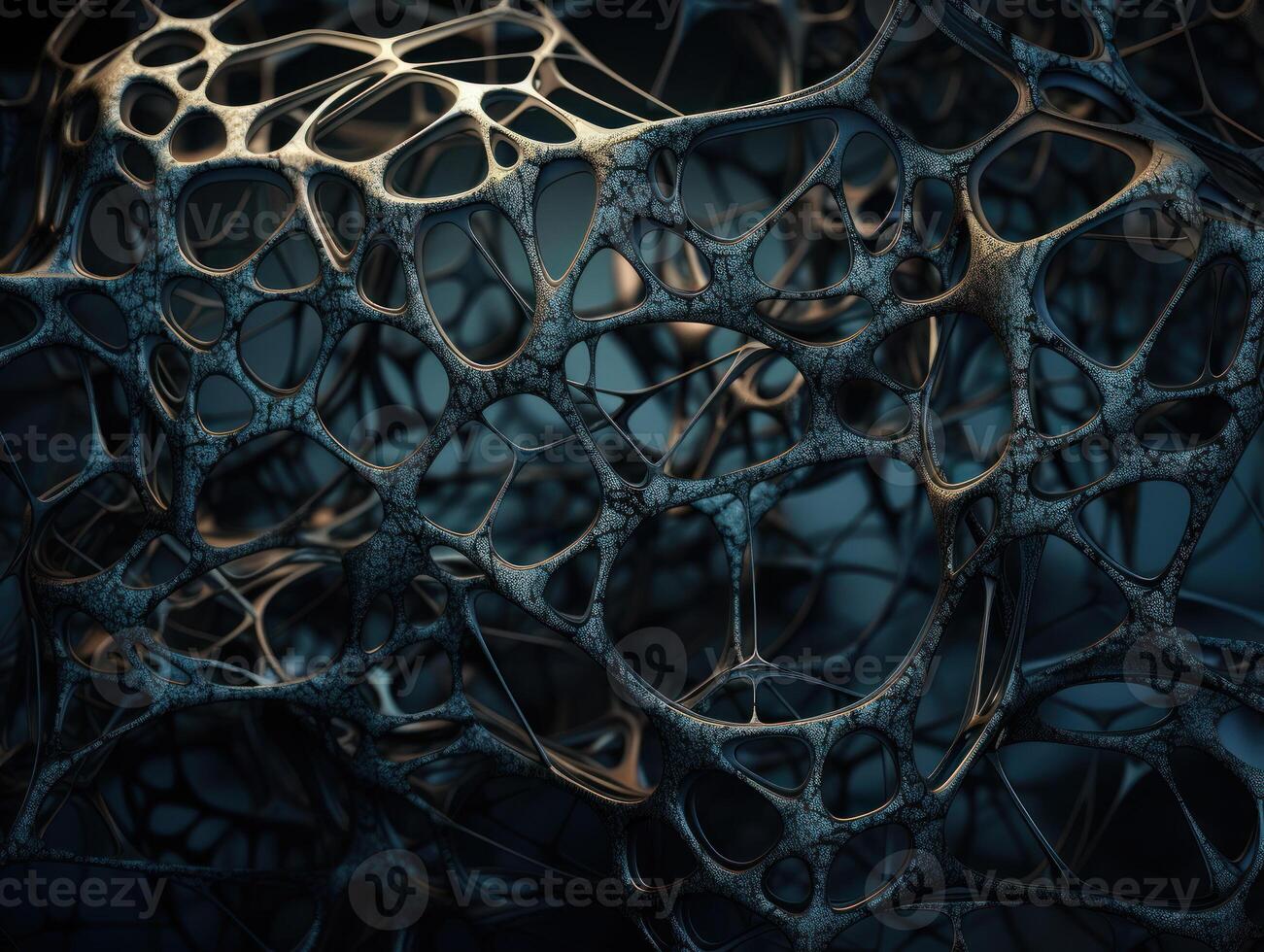 Dark black abstract background An abstract image featuring organic shapes and lines that intersect and overlap created with technology. photo