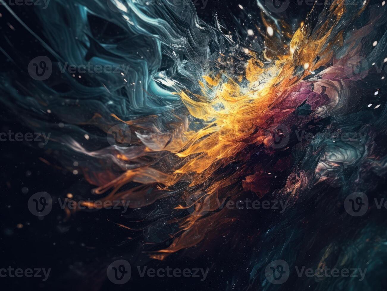 Abstract fractal. Fractal art background for creative design. Decoration for wallpaper, desktop, poster, cover booklet. Created with technology photo
