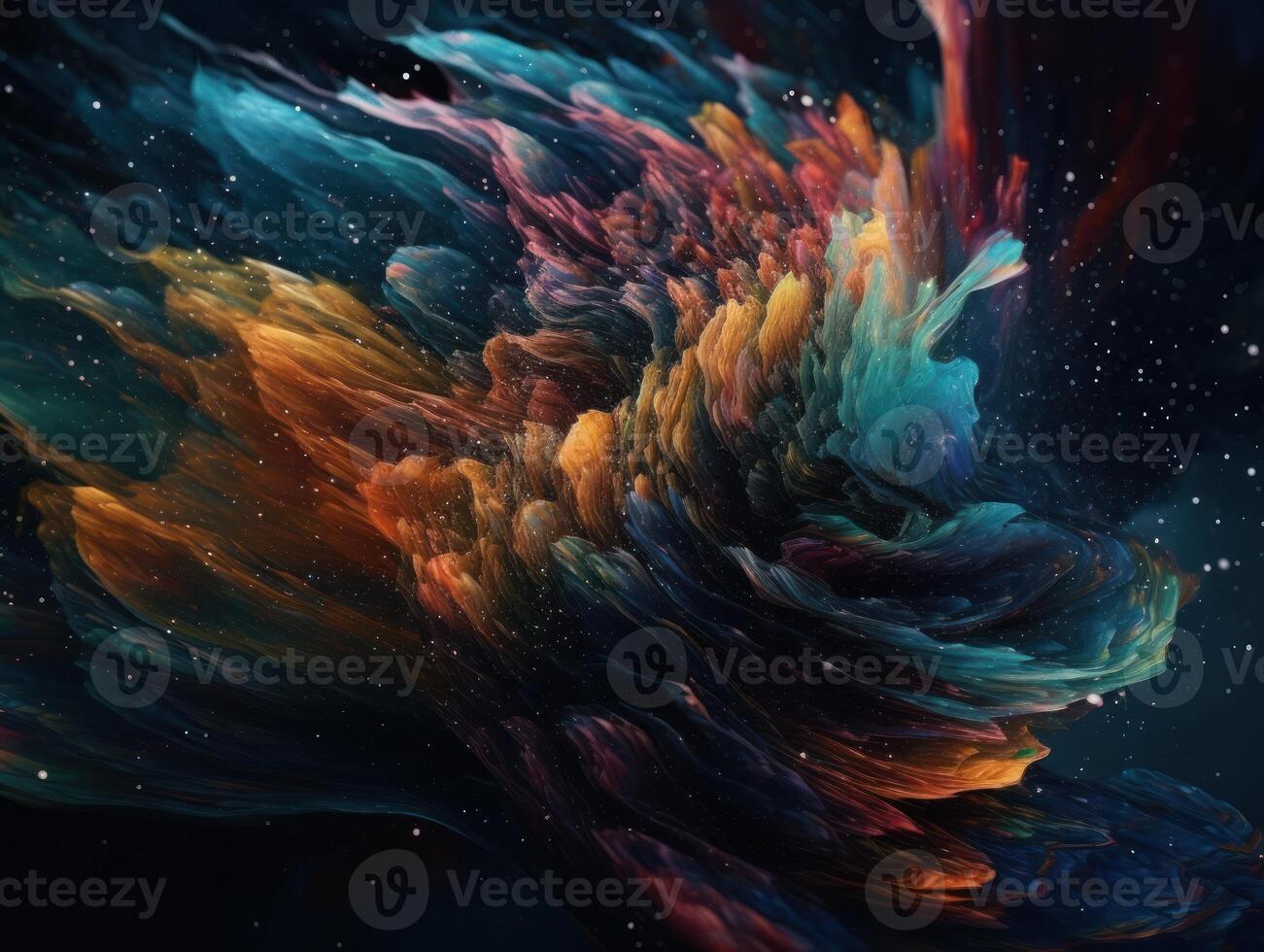 Abstract fractal. Fractal art background for creative design. Decoration for wallpaper, desktop, poster, cover booklet. Created with technology photo
