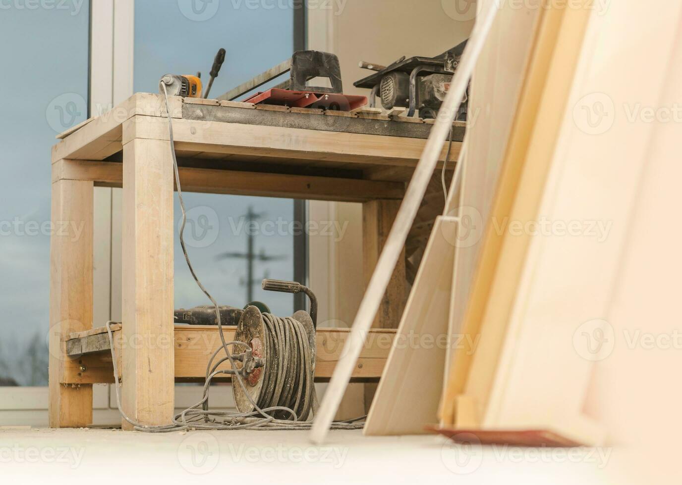 Wood Workshop Table photo