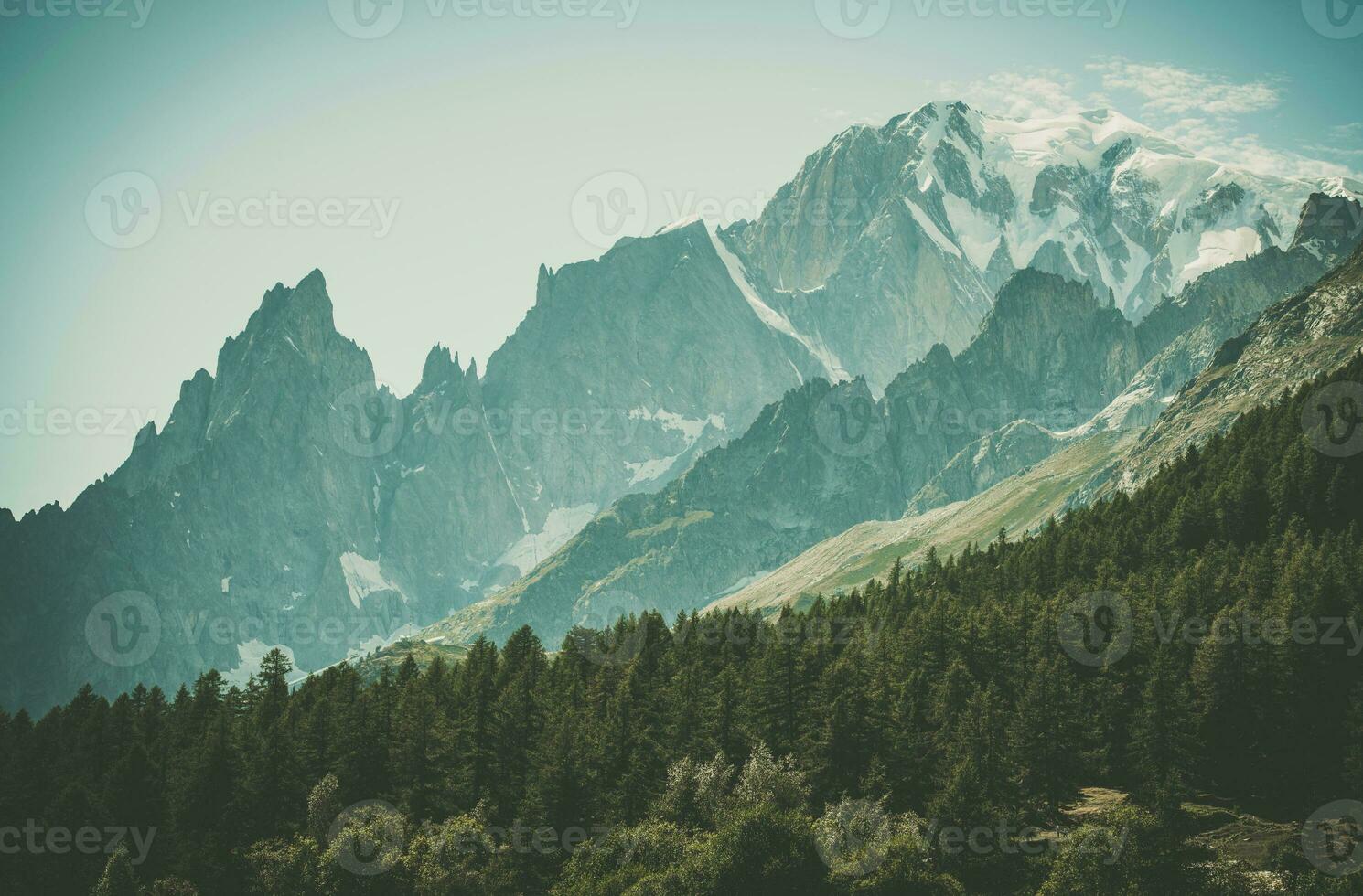 Snowy Peak of Mont Blanc photo