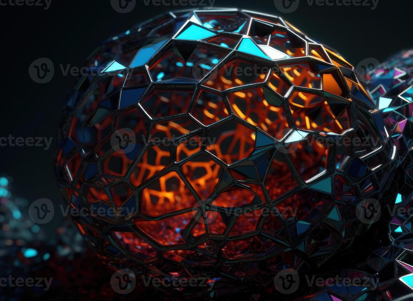 Colorful abstract background An abstract image featuring organic shapes and lines that intersect and overlap created with technology. photo