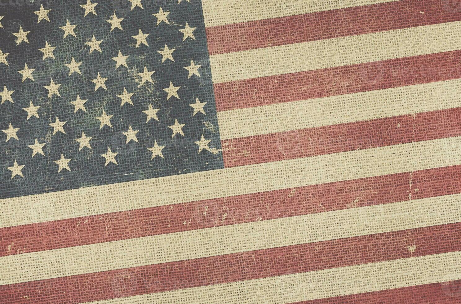 American Flag Canvas Background photo