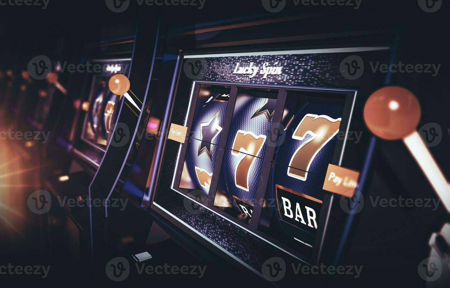 Row of Vegas Slot Machine photo