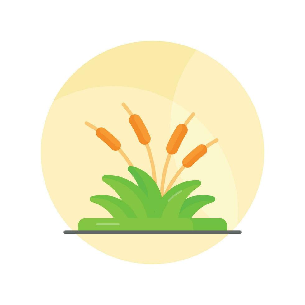 Beautifully designed vector of reed in editable style, ready to use icon