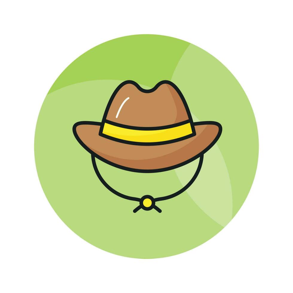 un increíble icono de sombrero en editable estilo aislado en blanco antecedentes vector