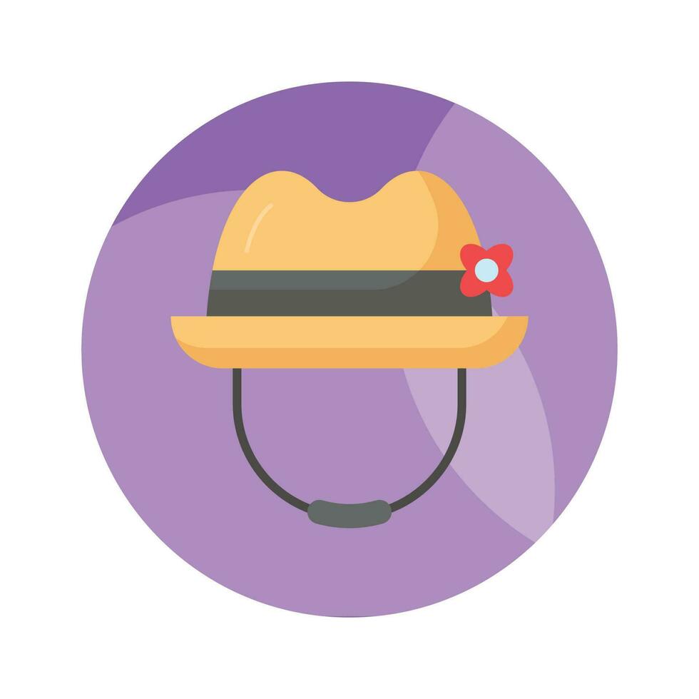 un increíble icono de sombrero en editable estilo aislado en blanco antecedentes vector