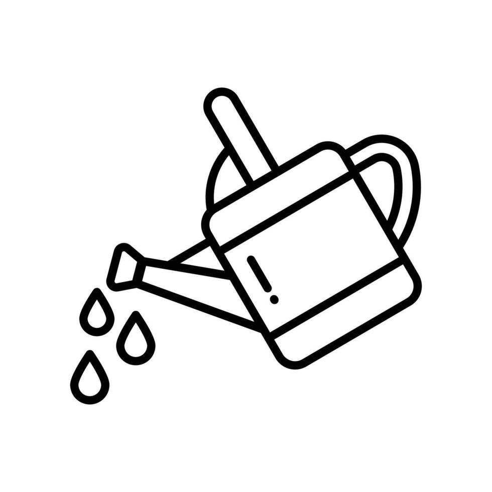 An icon of watering can in editable style is up for premium use, gardening equipment vector