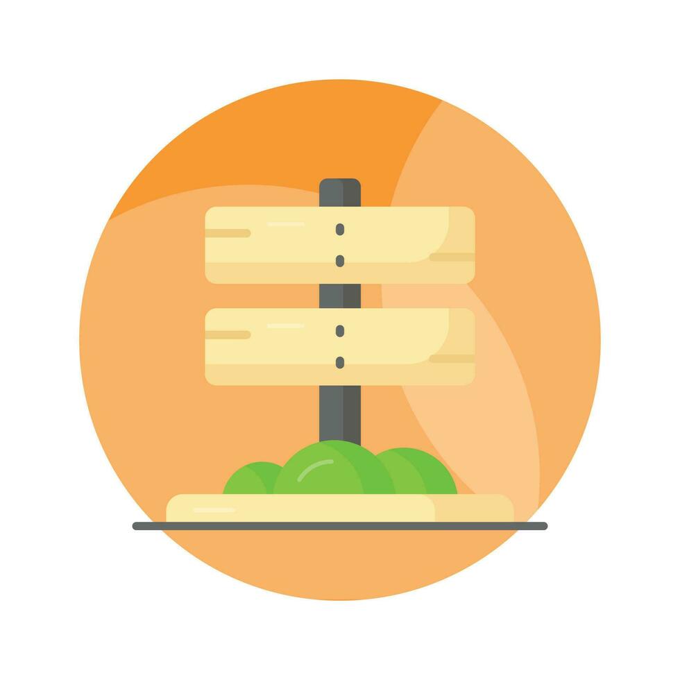 Grab this creatively designed vector of signpost in editable style, ready to use icon