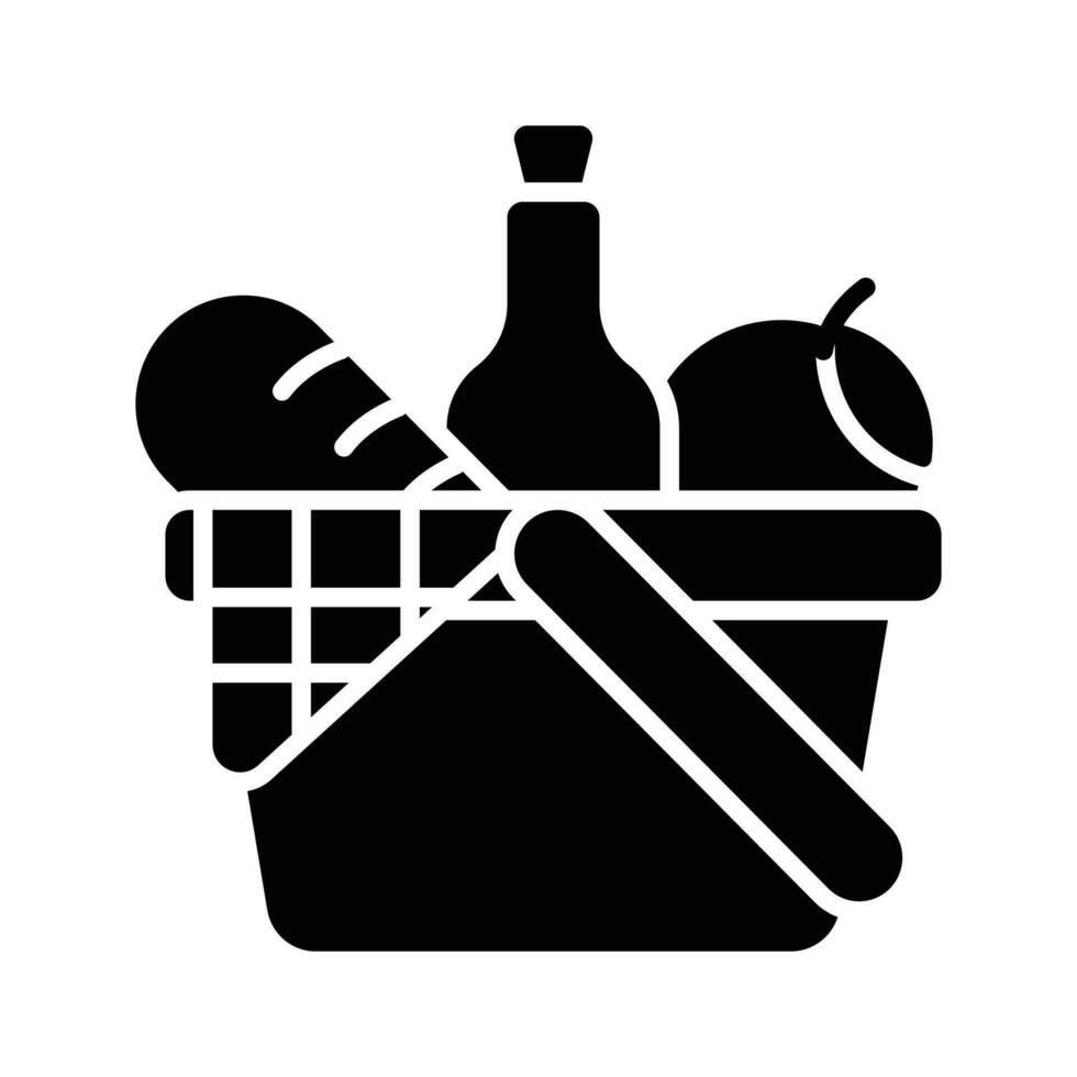Grab this creatively designed icon of fruit basket in modern style, ready to use icon vector
