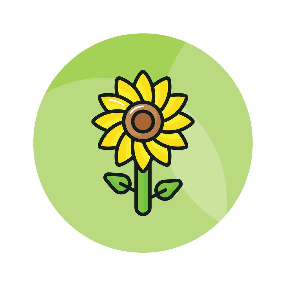 Beautifully designed icon of sunflower in editable style, easy to use icon vector