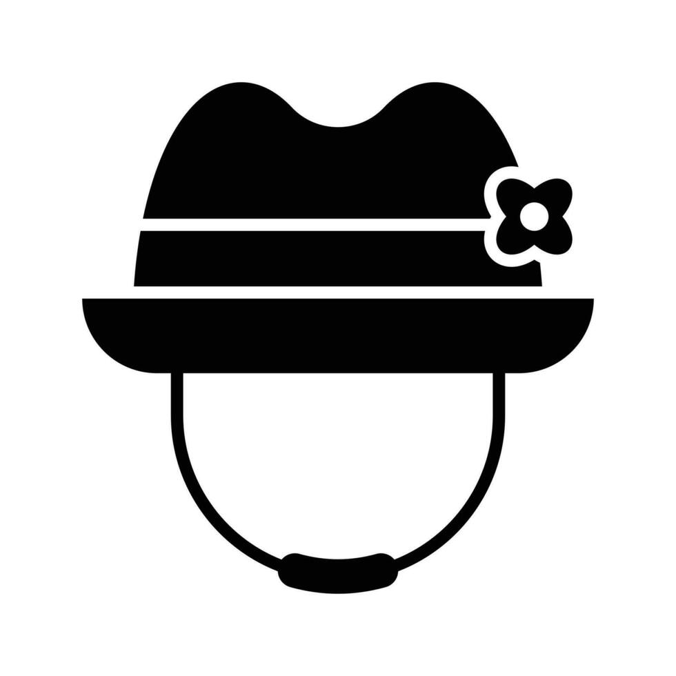 un increíble icono de sombrero en editable estilo aislado en blanco antecedentes vector