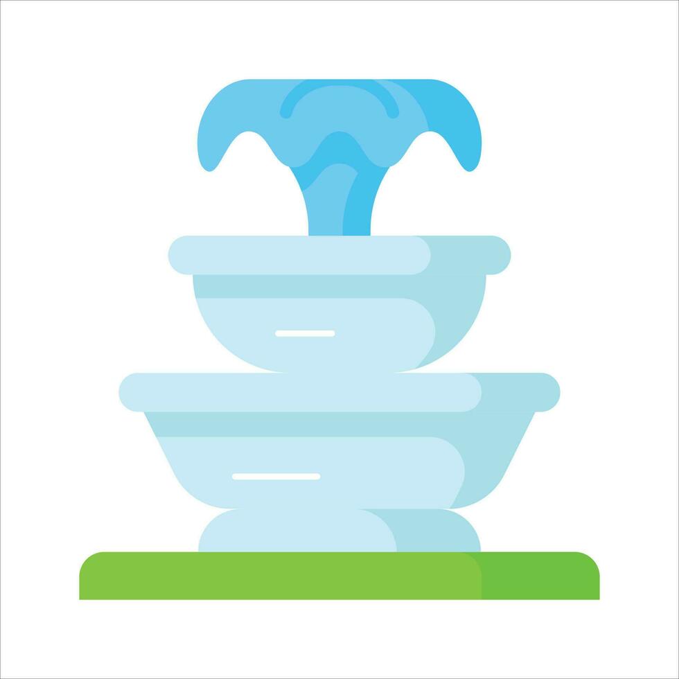 cheque esta increíble icono de fuente en moderno estilo, jardín agua primavera decoración vector