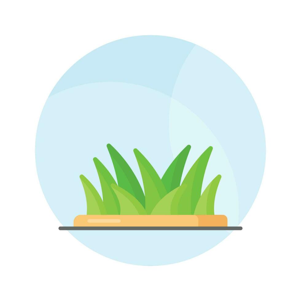 Lawn grass icon in trendy style, ready to us premium icon, isolated on white background vector