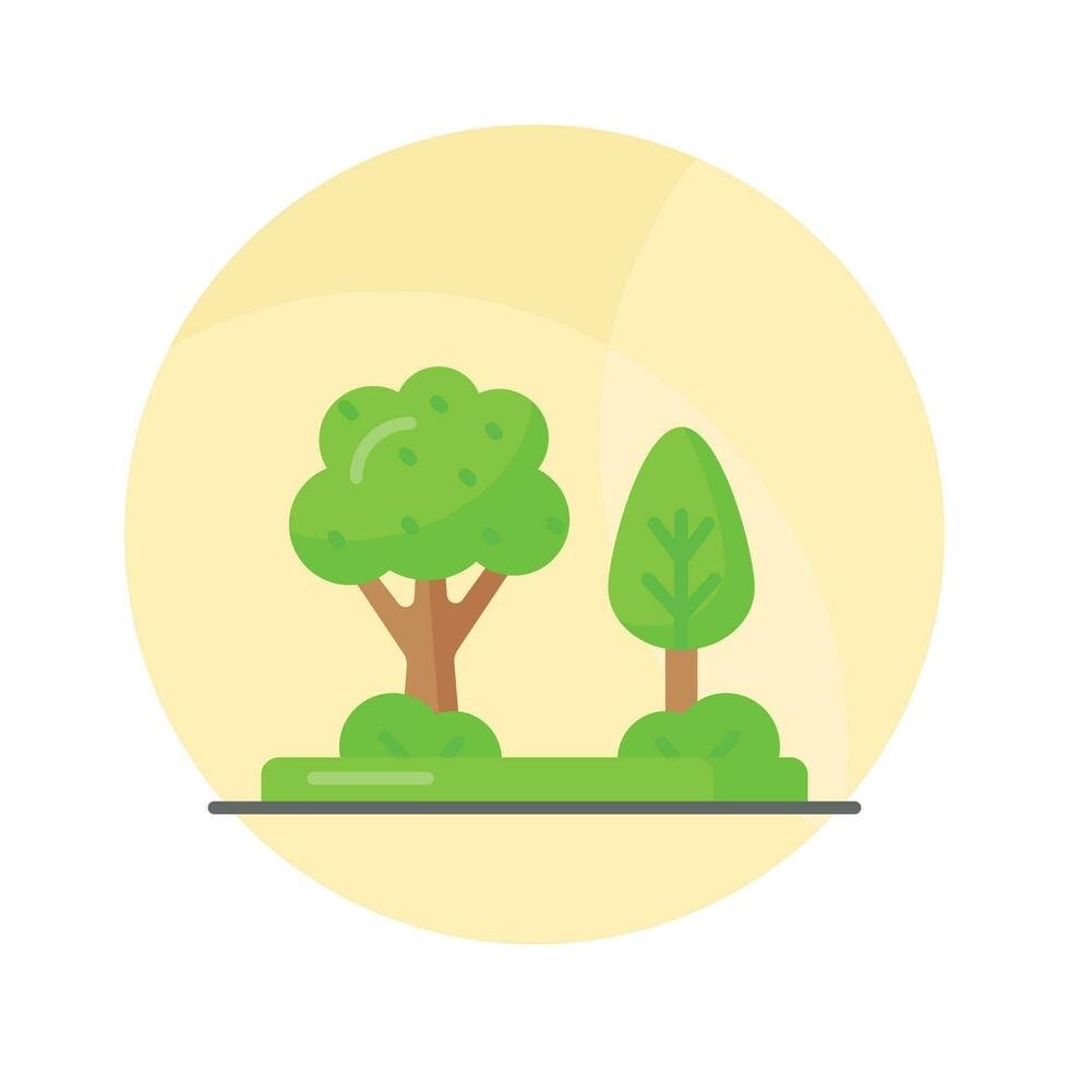 Check this beautifully designed icon of spring scene in editable style, ready to use icon vector