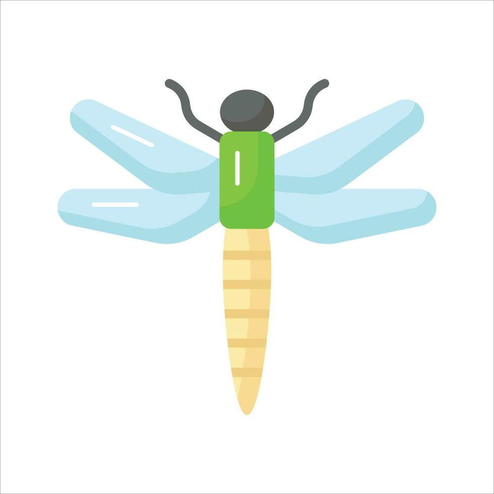 hermosamente diseñado vector de libélula en moderno estilo, Listo a utilizar icono