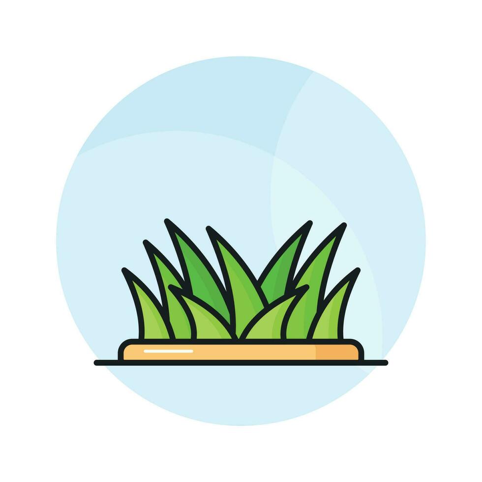 Lawn grass icon in trendy style, ready to us premium icon, isolated on white background vector