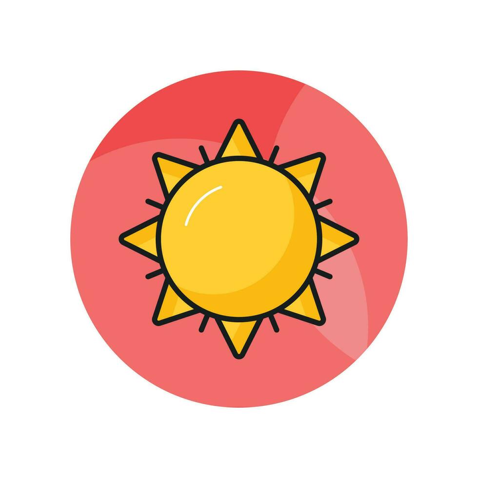 agarrar esta increíble icono de luz solar, un editable de amanecer en de moda estilo vector