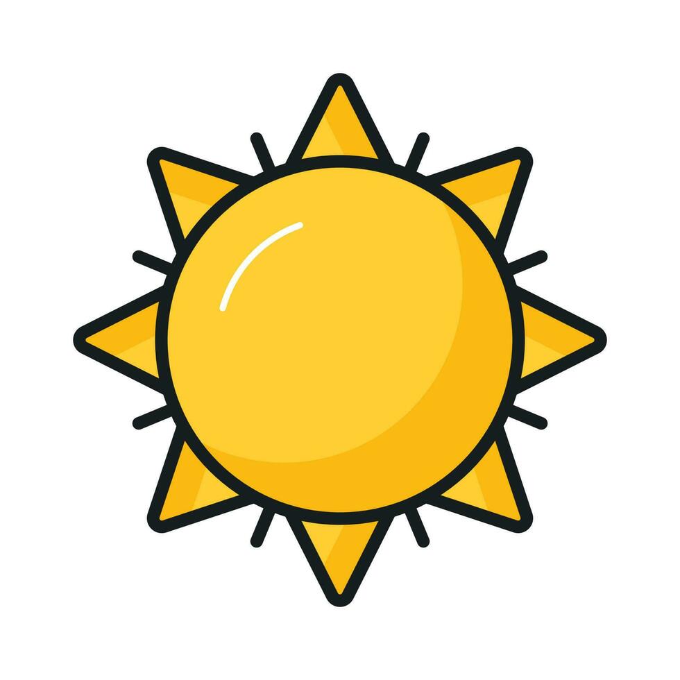 Grab this amazing icon of sunshine, an editable of sunrise in trendy style vector