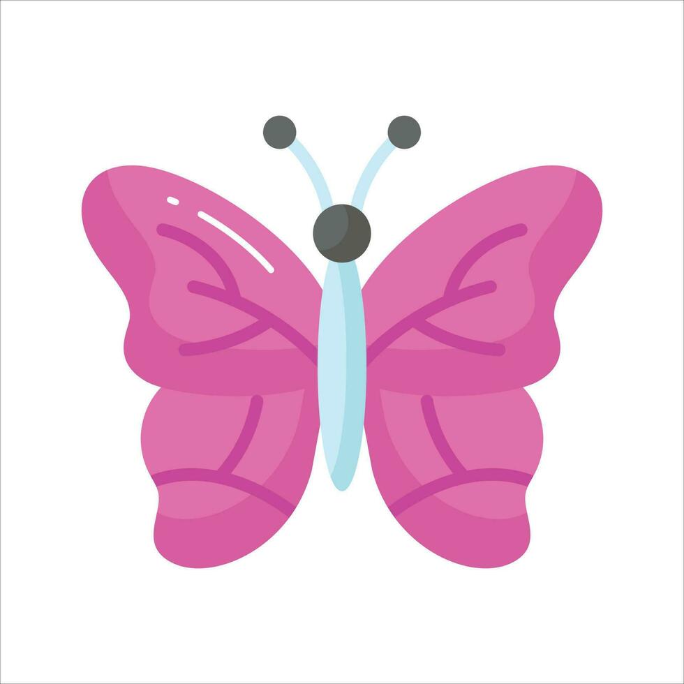cheque esta hermosamente diseñado icono de mariposa fácil a utilizar y descargar vector