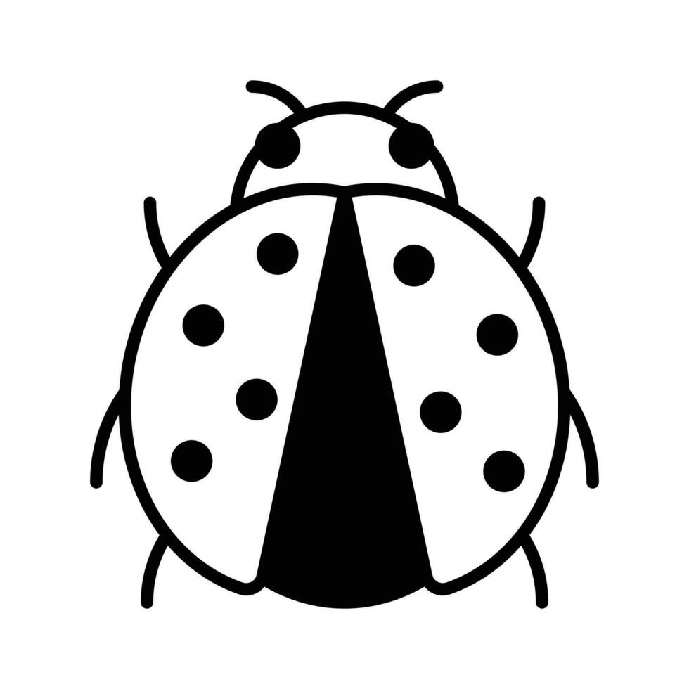Check this carefully crafted vector of ladybug in modern style, easy to use icon