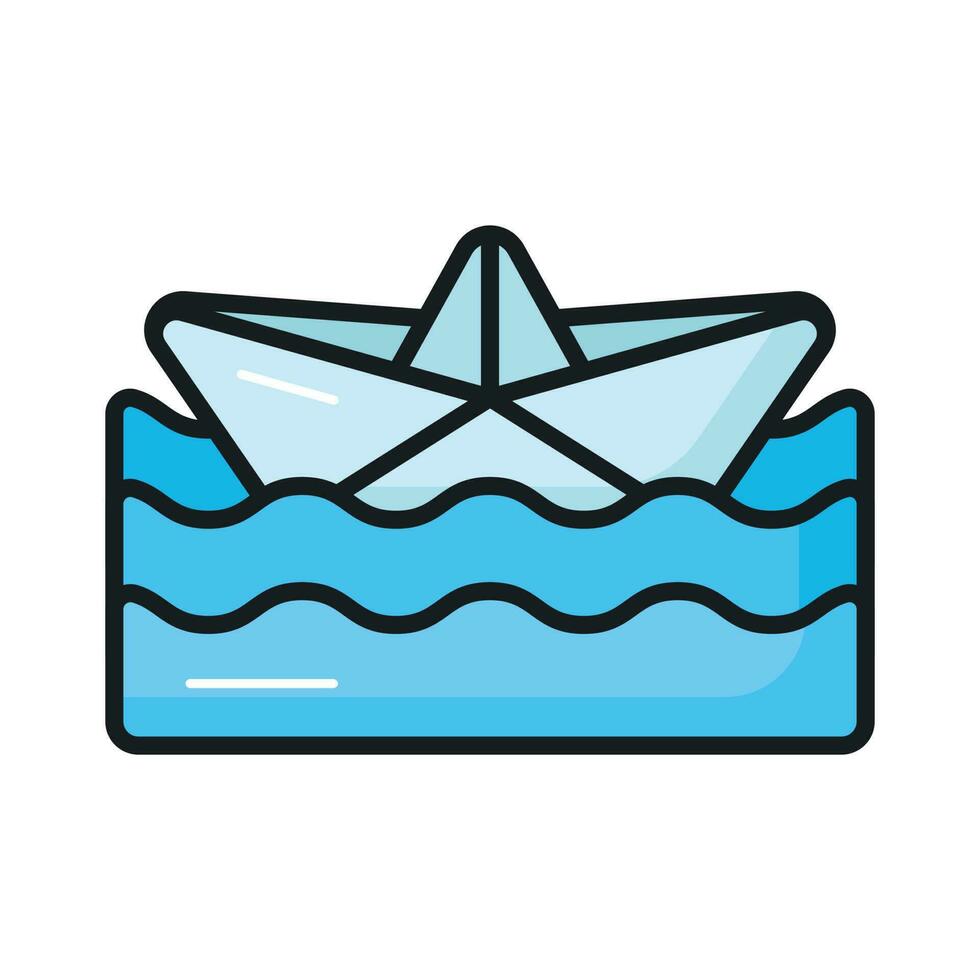 Have a look at this at this amazing vector of paper boat in modern style, origami boat