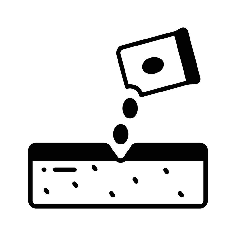 Download this amazing icon of seeding in modern style, isolated on white background vector