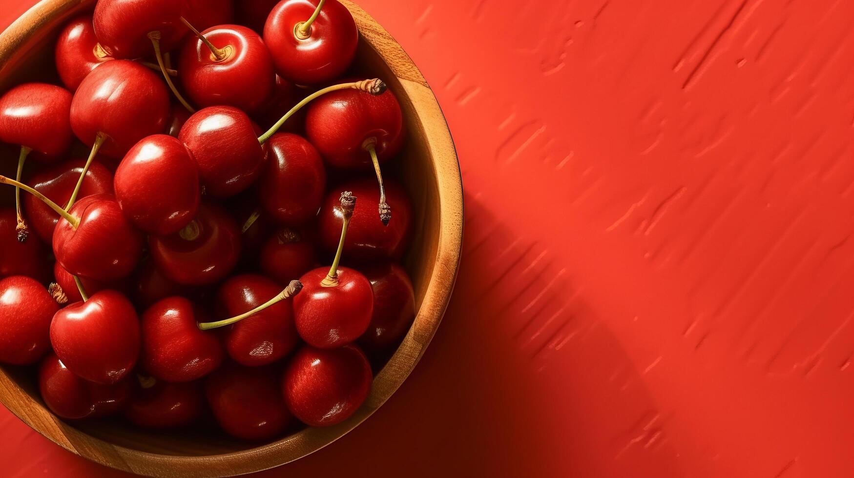 Ripe cherries. Illustration photo
