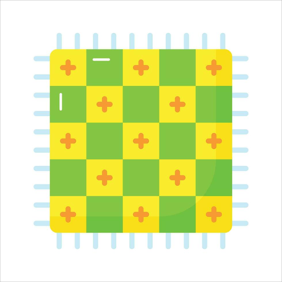 Check this trendy vector of house mat in editable style, isolated on white background