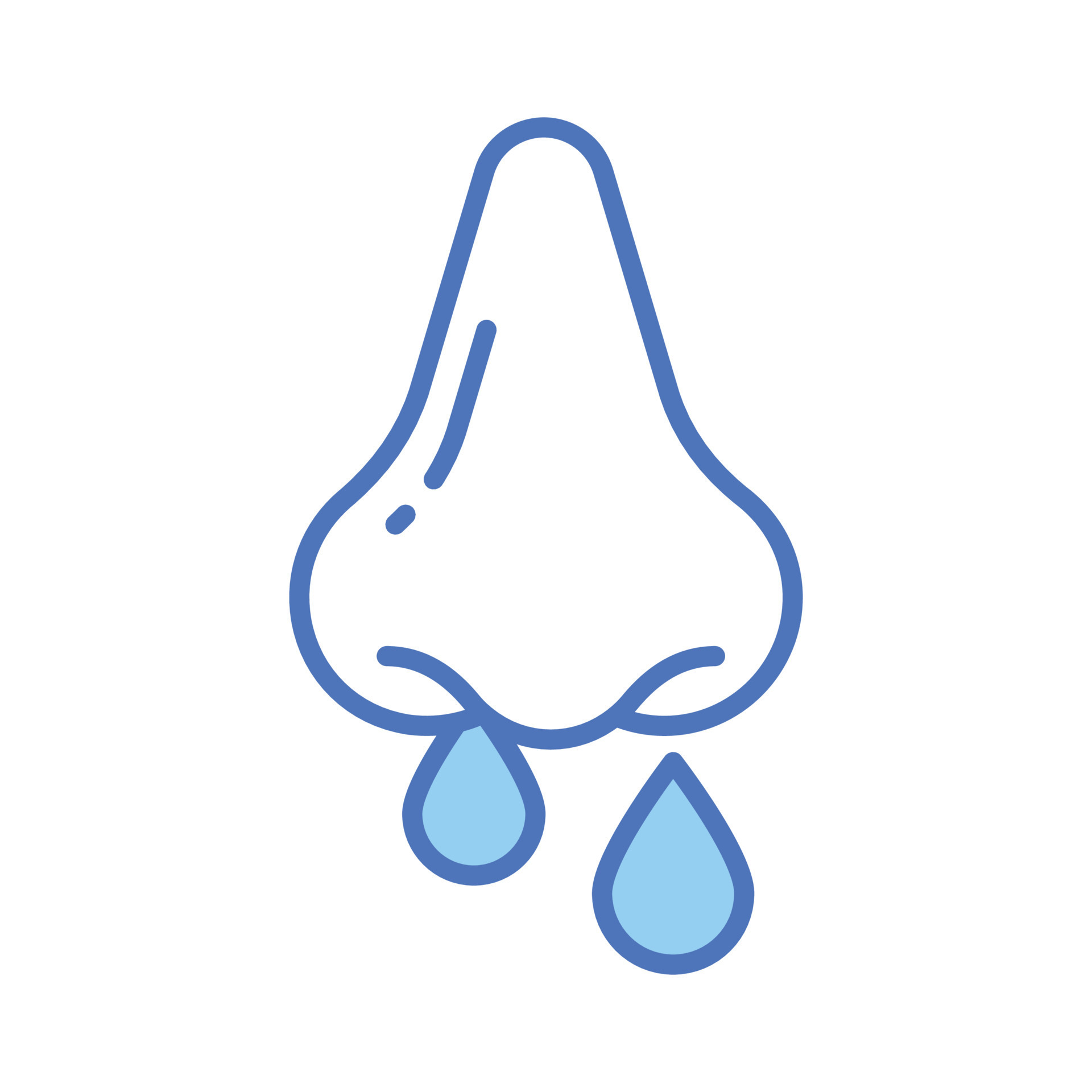 Nose with mucus denoting concept vector of runny nose in edible style 24534466 Vector Art at