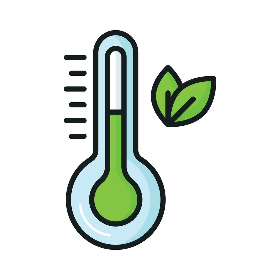 Check this beautifully designed vector of eco temperature in modern style