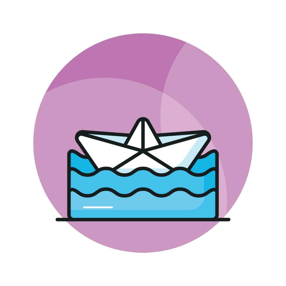 Have a look at this at this amazing vector of paper boat in modern style, origami boat