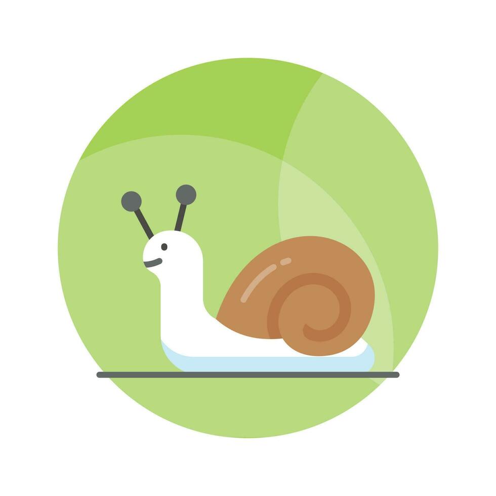 An icon of snail in modern style, beautifully designed icon of snail in trendy style vector