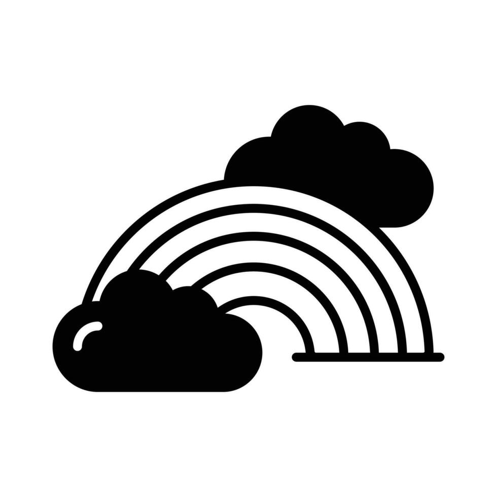 Beautifully designed icon of rainbow in editable style, premium icon vector
