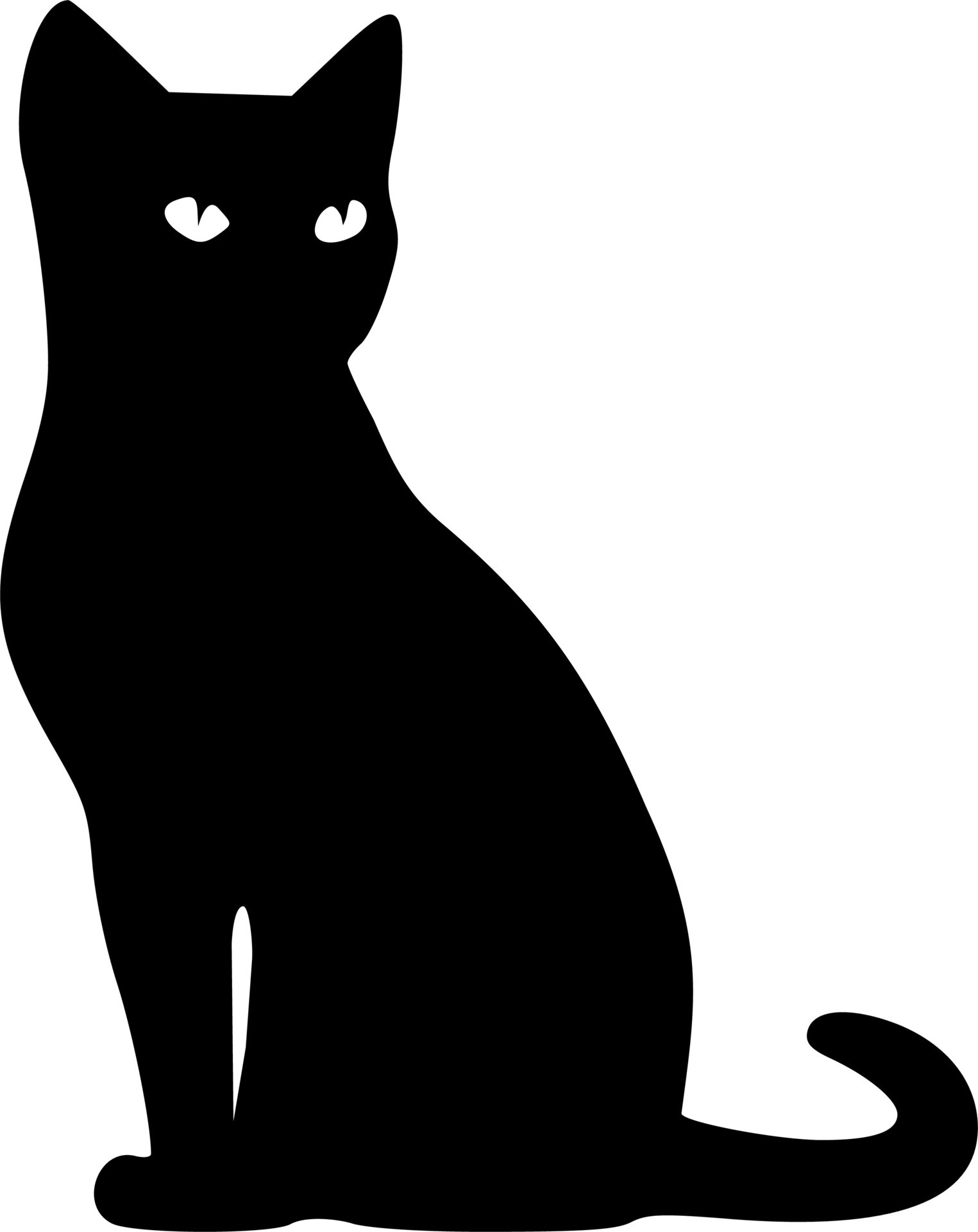 black cat clipart