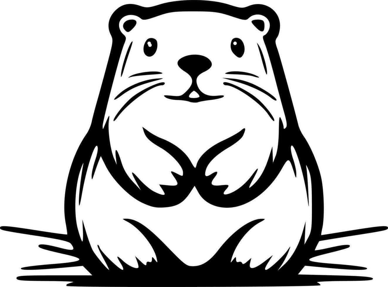 Beaver clipart vector illustration