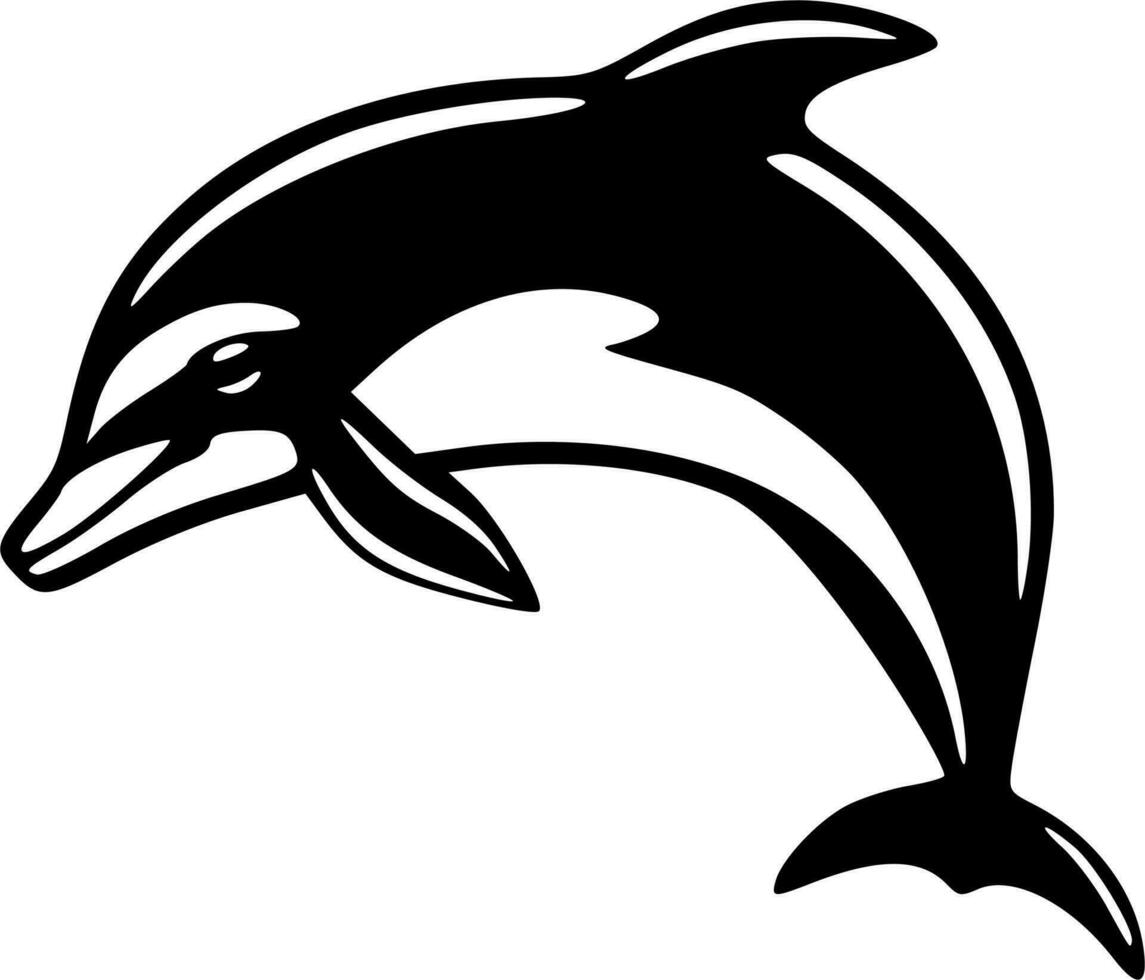 Dolphin clipart vector illustration