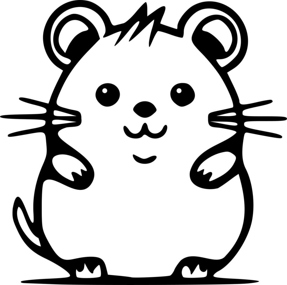 Hamster clipart vector illustration