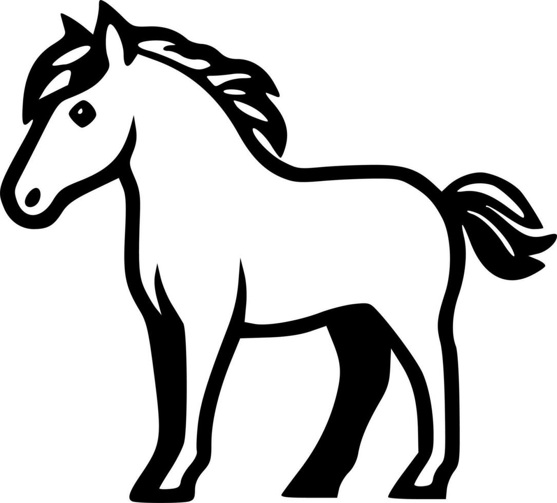 Horse clipart vector illustration