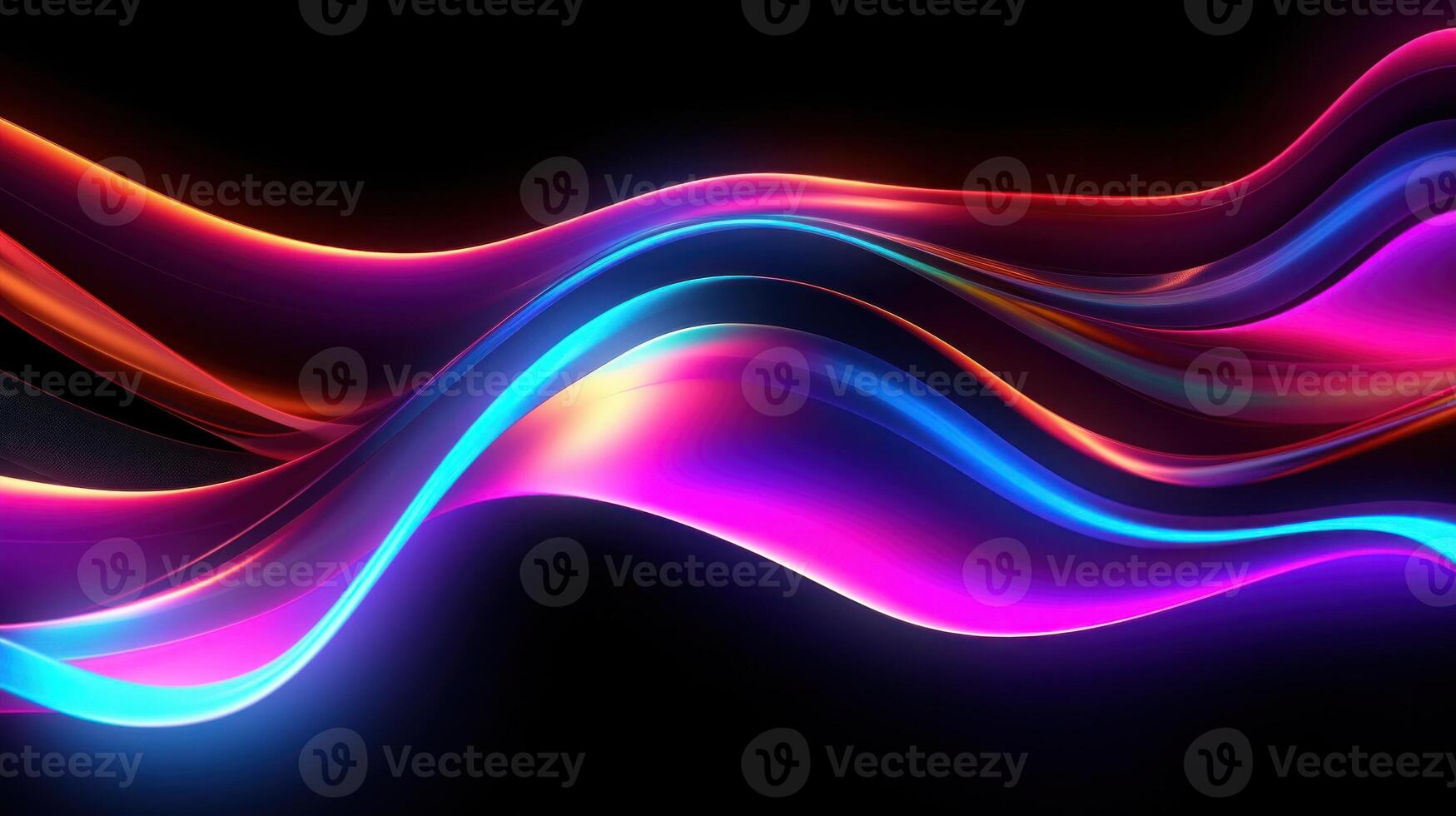 Vivid holographic neon background. Illustration photo