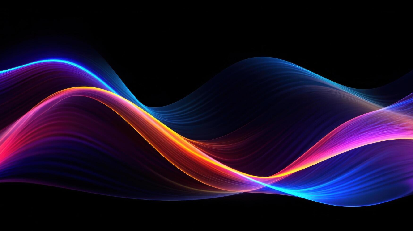 Vivid holographic neon background. Illustration photo